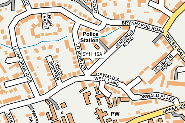 SY11 1SA map - OS OpenMap – Local (Ordnance Survey)