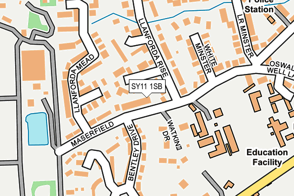 SY11 1SB map - OS OpenMap – Local (Ordnance Survey)