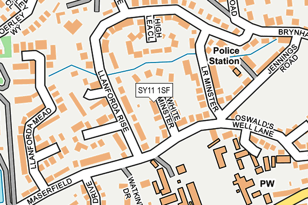 SY11 1SF map - OS OpenMap – Local (Ordnance Survey)