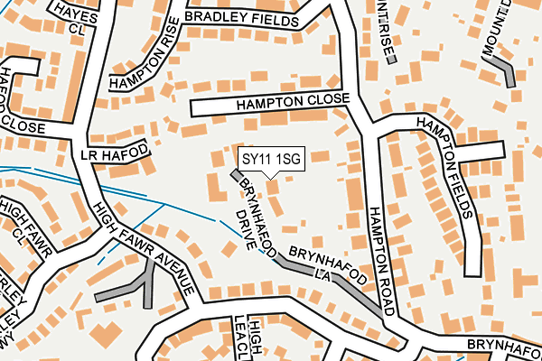 SY11 1SG map - OS OpenMap – Local (Ordnance Survey)
