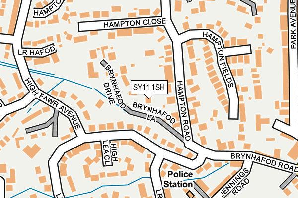 SY11 1SH map - OS OpenMap – Local (Ordnance Survey)