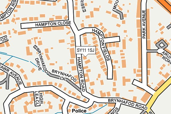 SY11 1SJ map - OS OpenMap – Local (Ordnance Survey)