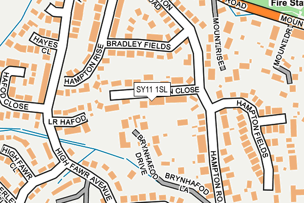 SY11 1SL map - OS OpenMap – Local (Ordnance Survey)
