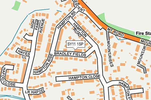 SY11 1SP map - OS OpenMap – Local (Ordnance Survey)