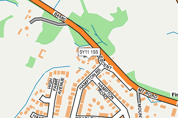 SY11 1SS map - OS OpenMap – Local (Ordnance Survey)