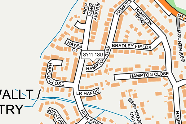 SY11 1SU map - OS OpenMap – Local (Ordnance Survey)