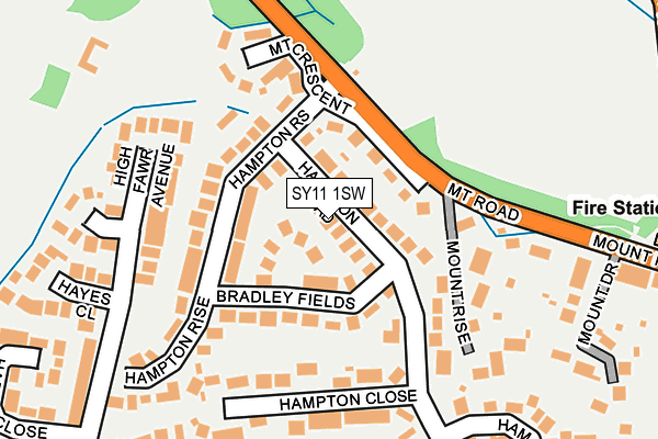 SY11 1SW map - OS OpenMap – Local (Ordnance Survey)