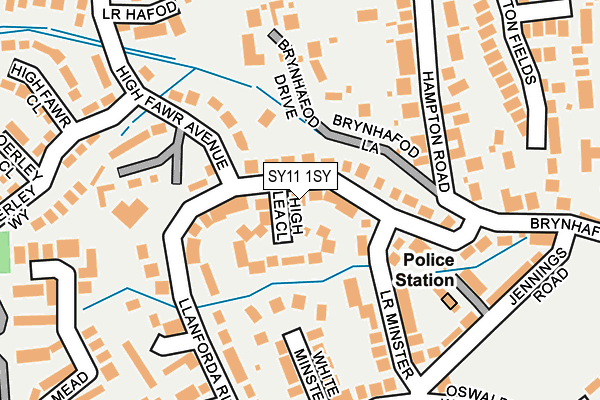 SY11 1SY map - OS OpenMap – Local (Ordnance Survey)