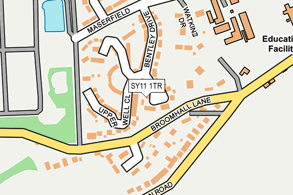 SY11 1TR map - OS OpenMap – Local (Ordnance Survey)