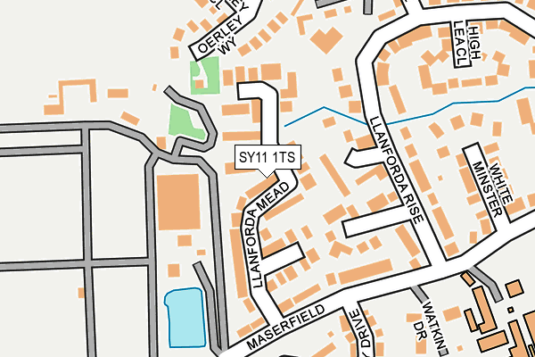 SY11 1TS map - OS OpenMap – Local (Ordnance Survey)