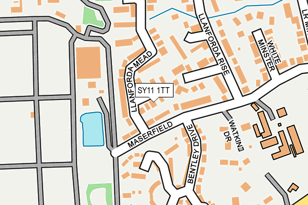 SY11 1TT map - OS OpenMap – Local (Ordnance Survey)