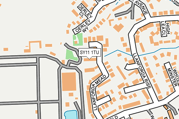 SY11 1TU map - OS OpenMap – Local (Ordnance Survey)