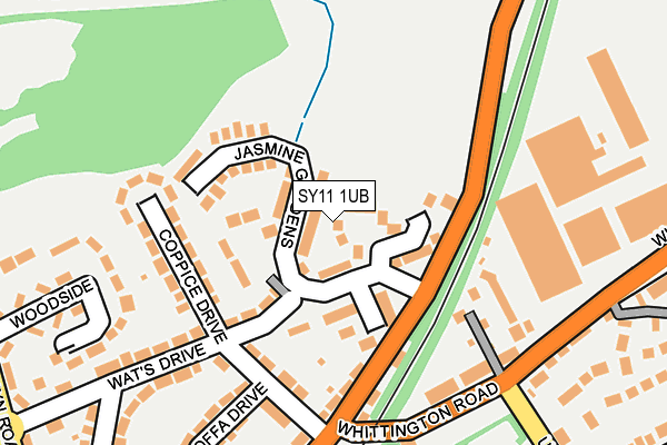 SY11 1UB map - OS OpenMap – Local (Ordnance Survey)