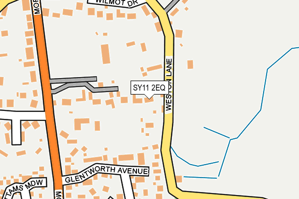 SY11 2EQ map - OS OpenMap – Local (Ordnance Survey)
