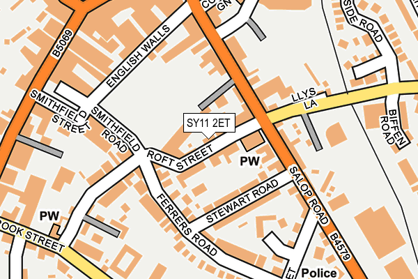 SY11 2ET map - OS OpenMap – Local (Ordnance Survey)