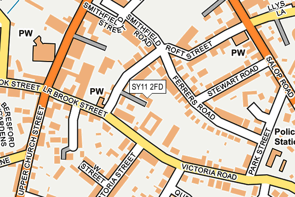 SY11 2FD map - OS OpenMap – Local (Ordnance Survey)