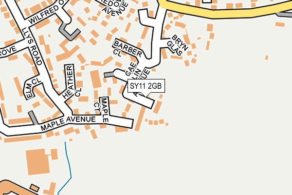 SY11 2GB map - OS OpenMap – Local (Ordnance Survey)