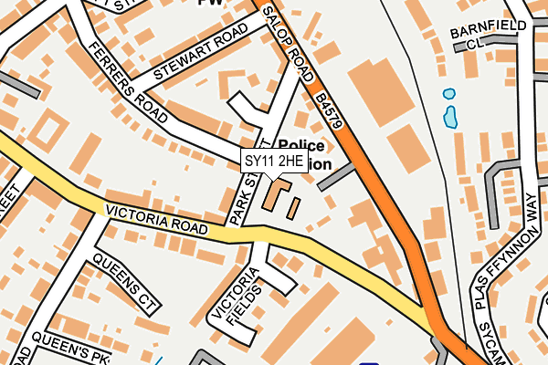 SY11 2HE map - OS OpenMap – Local (Ordnance Survey)