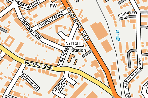 SY11 2HF map - OS OpenMap – Local (Ordnance Survey)