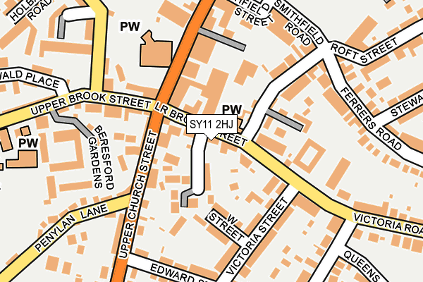 Map of PERTHY PROPERTIES (VR) LIMITED at local scale