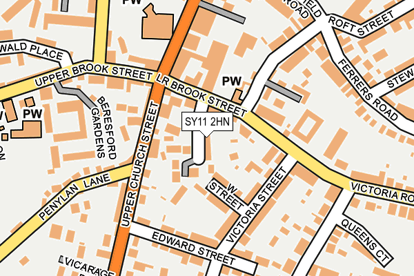 SY11 2HN map - OS OpenMap – Local (Ordnance Survey)
