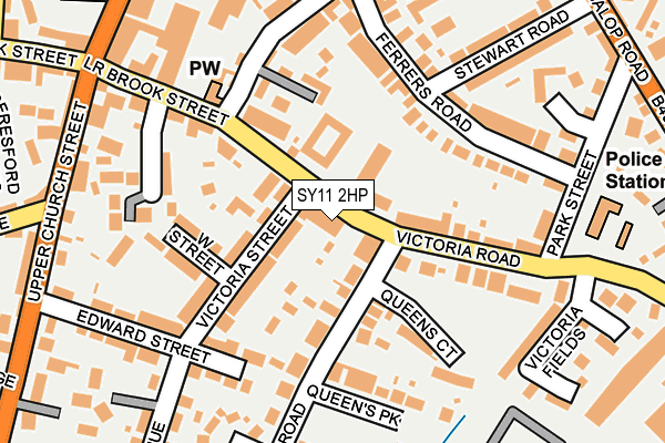 SY11 2HP map - OS OpenMap – Local (Ordnance Survey)