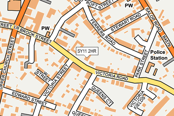 SY11 2HR map - OS OpenMap – Local (Ordnance Survey)