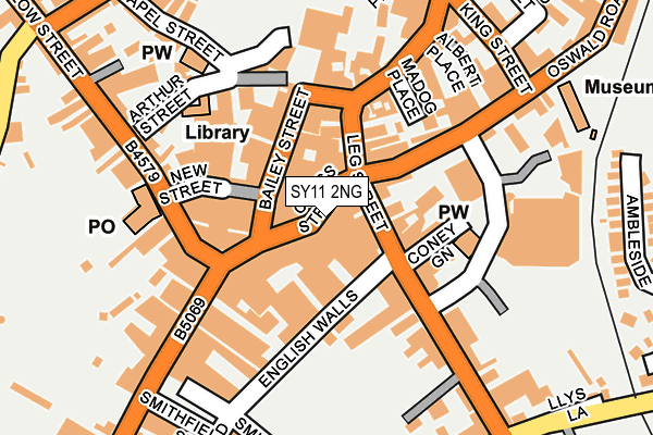 SY11 2NG map - OS OpenMap – Local (Ordnance Survey)