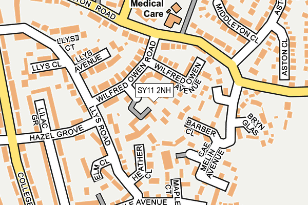 SY11 2NH map - OS OpenMap – Local (Ordnance Survey)