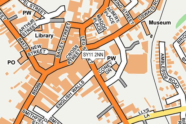 SY11 2NN map - OS OpenMap – Local (Ordnance Survey)