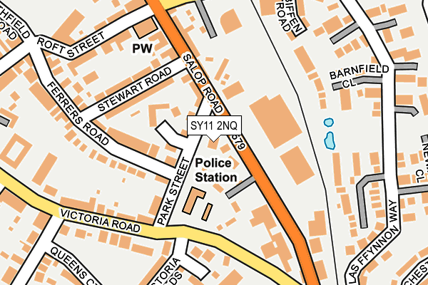 SY11 2NQ map - OS OpenMap – Local (Ordnance Survey)