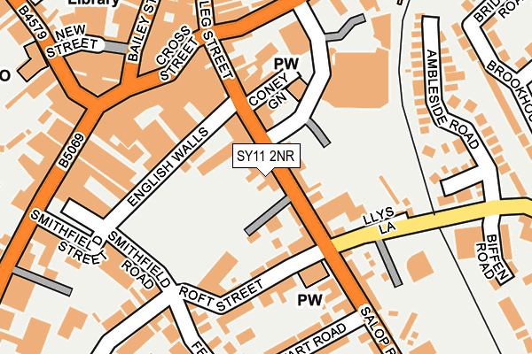 SY11 2NR map - OS OpenMap – Local (Ordnance Survey)