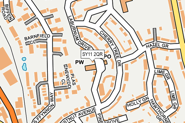 Map of THE SHROPSHIRE WEDDING NANNY LTD at local scale