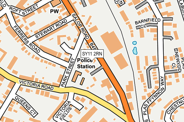 SY11 2RN map - OS OpenMap – Local (Ordnance Survey)