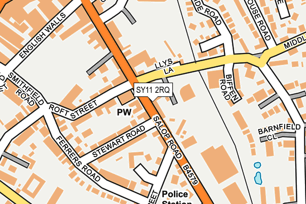 SY11 2RQ map - OS OpenMap – Local (Ordnance Survey)