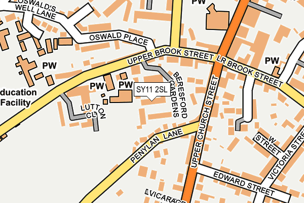 SY11 2SL map - OS OpenMap – Local (Ordnance Survey)