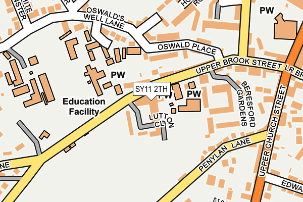 SY11 2TH map - OS OpenMap – Local (Ordnance Survey)