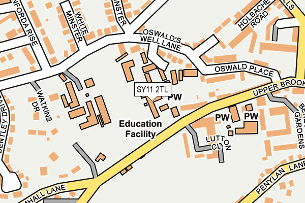 SY11 2TL map - OS OpenMap – Local (Ordnance Survey)