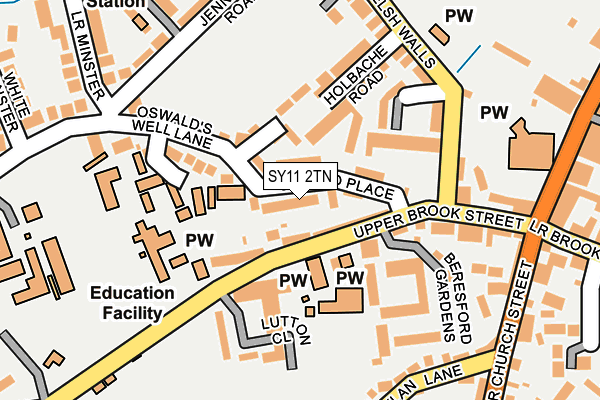 SY11 2TN map - OS OpenMap – Local (Ordnance Survey)