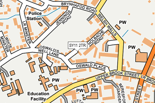 SY11 2TR map - OS OpenMap – Local (Ordnance Survey)