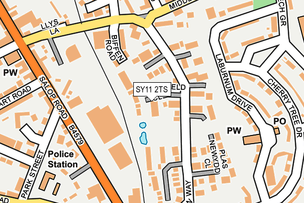 SY11 2TS map - OS OpenMap – Local (Ordnance Survey)