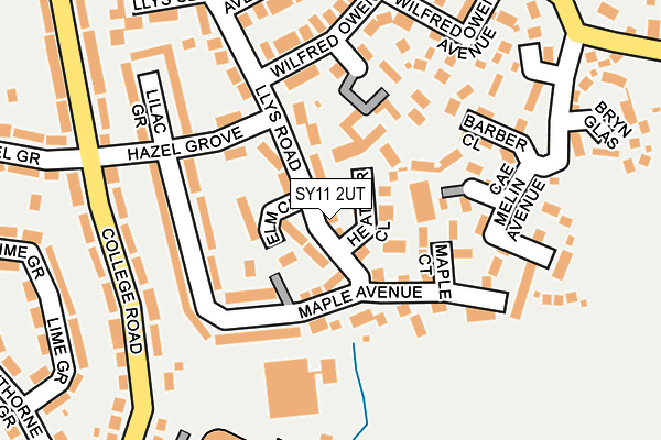 SY11 2UT map - OS OpenMap – Local (Ordnance Survey)