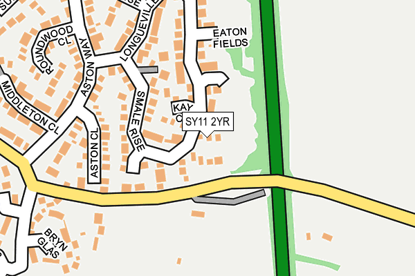 SY11 2YR map - OS OpenMap – Local (Ordnance Survey)