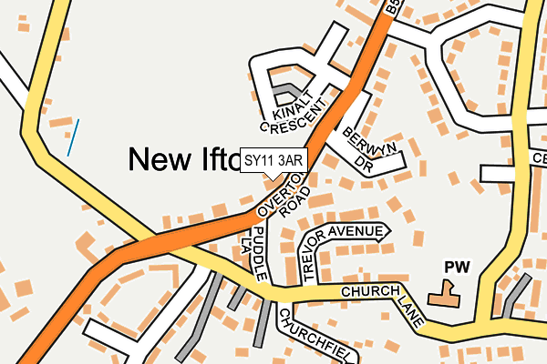 SY11 3AR map - OS OpenMap – Local (Ordnance Survey)