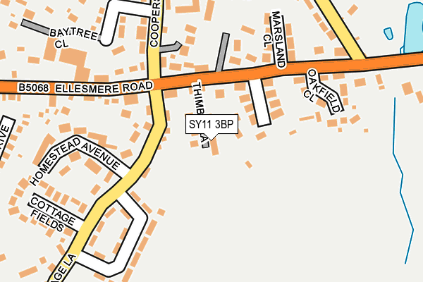 SY11 3BP map - OS OpenMap – Local (Ordnance Survey)