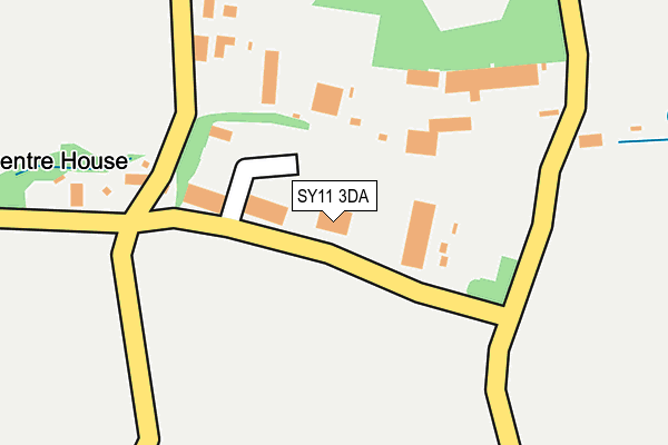 SY11 3DA map - OS OpenMap – Local (Ordnance Survey)