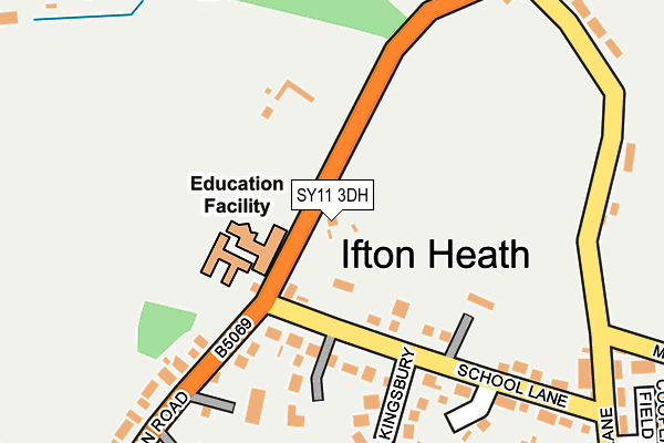 SY11 3DH map - OS OpenMap – Local (Ordnance Survey)