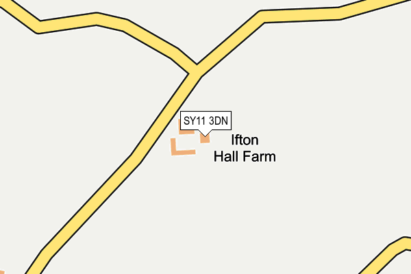 SY11 3DN map - OS OpenMap – Local (Ordnance Survey)