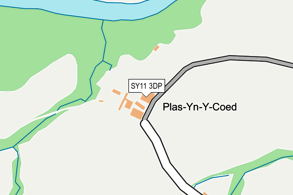 SY11 3DP map - OS OpenMap – Local (Ordnance Survey)