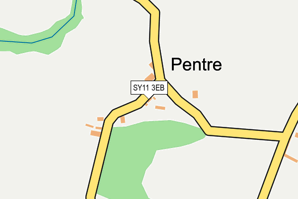 SY11 3EB map - OS OpenMap – Local (Ordnance Survey)